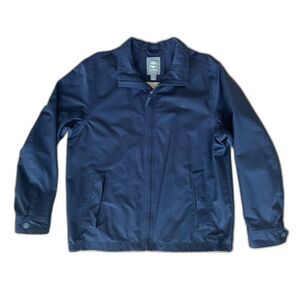 Timberland Dark Navy Blue Waterproof Jacket Rain Coat Outerwear size Large